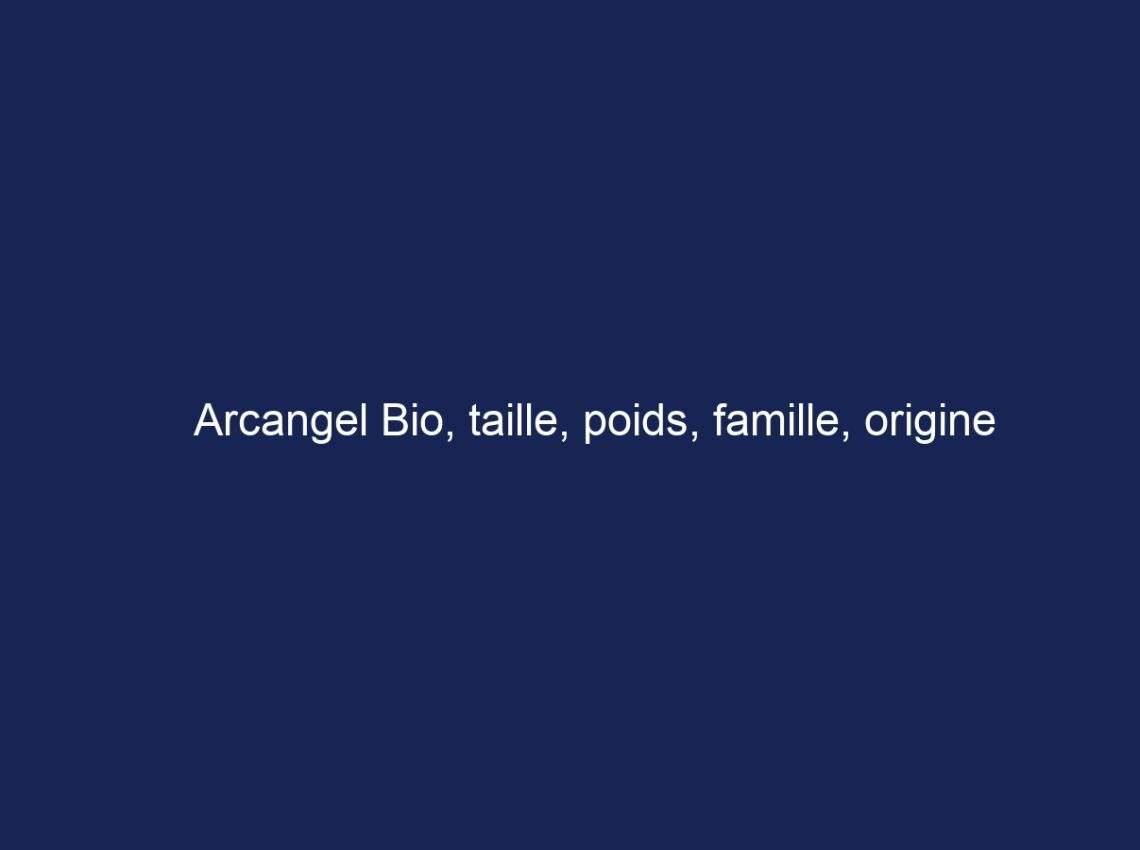 Arcangel Bio, taille, poids, famille, origine ethnique et plus